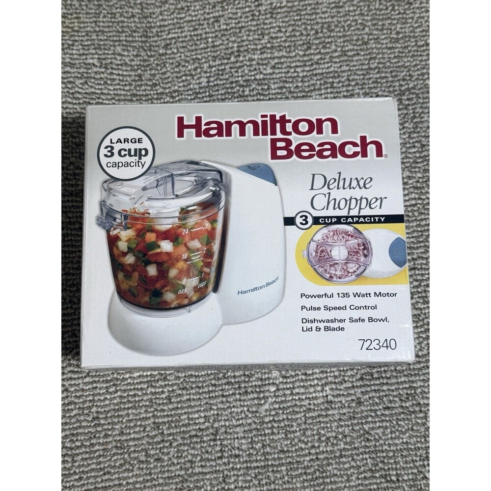 NEW Hamilton Beach Deluxe Chopper 3-cup 72340 New In box